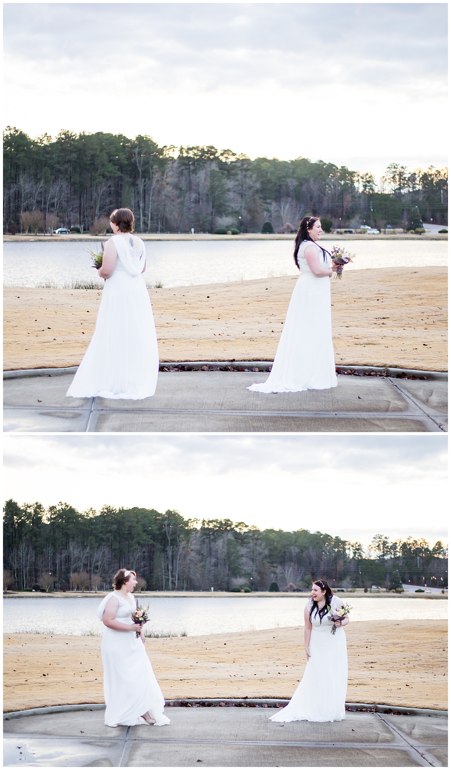 Katie + Leanne First Look - Alyssa Brooke Photography