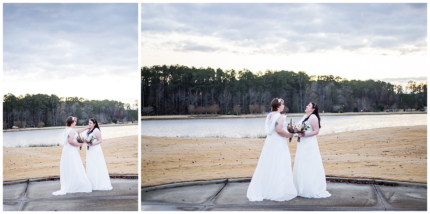 Katie + Leanne First Look - Alyssa Brooke Photography