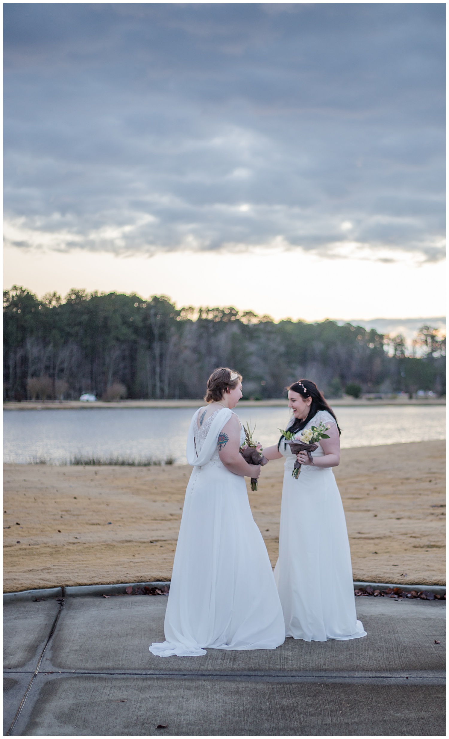 Katie + Leanne First Look - Alyssa Brooke Photography